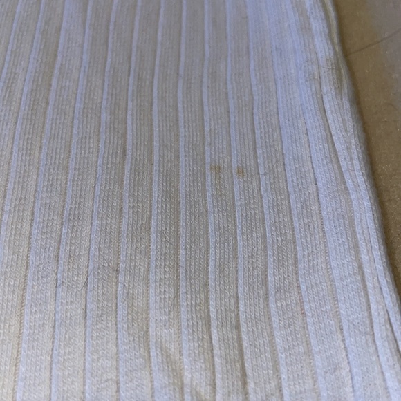 Ribbed White Short-Sleeve Banana Republic Polo Top Size XS - Picture 7 of 7